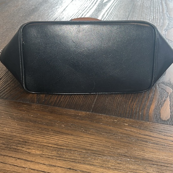 Coach Vintage Black & White Tweed Top Handle Satchel Tote Handbag #9557 - Picture 8 of 15